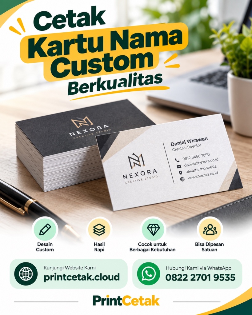 cetak kartu nama custom