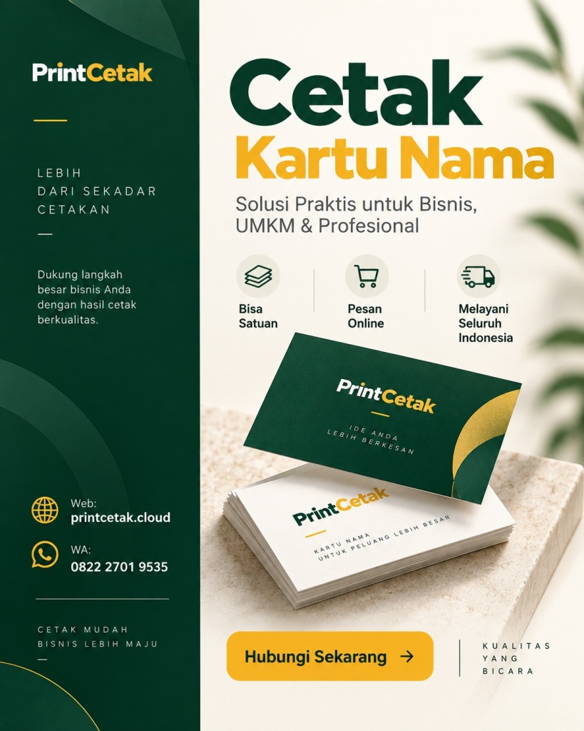 cetak kartu nama