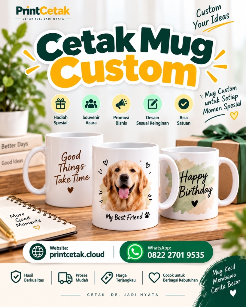 cetak mug custom