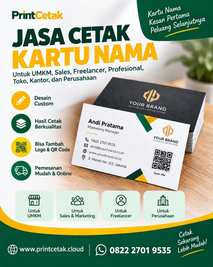Jasa cetak Kartu Nama