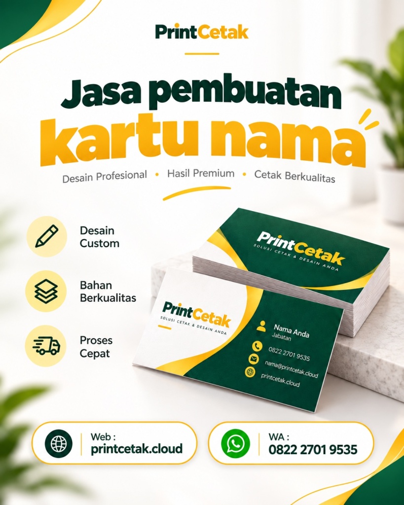 Jasa Pembuatan Kartu Nama