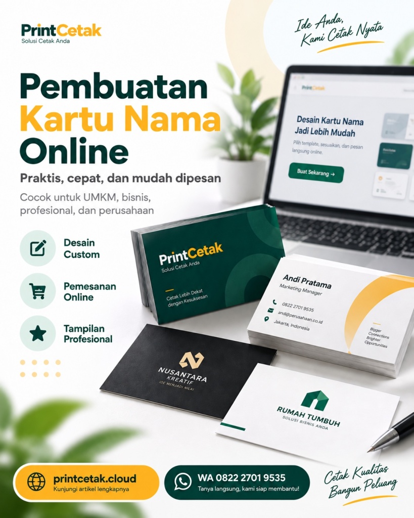 pembuatan kartu nama online