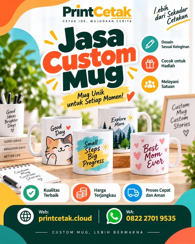 Jasa Custom Mug Satuan
