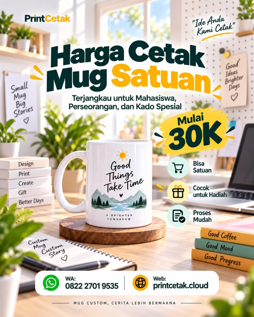 Harga Cetak Mug Satuan